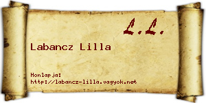 Labancz Lilla névjegykártya
